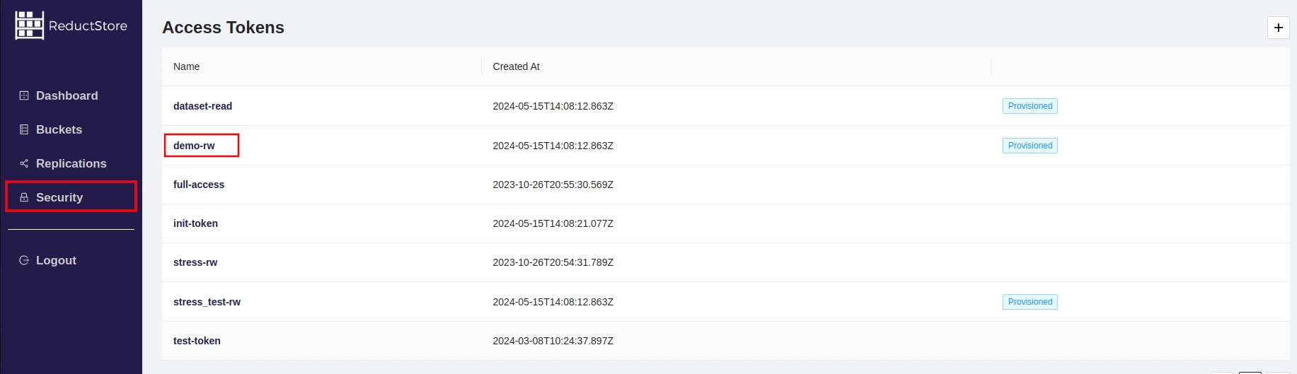 Browse Access Tokens