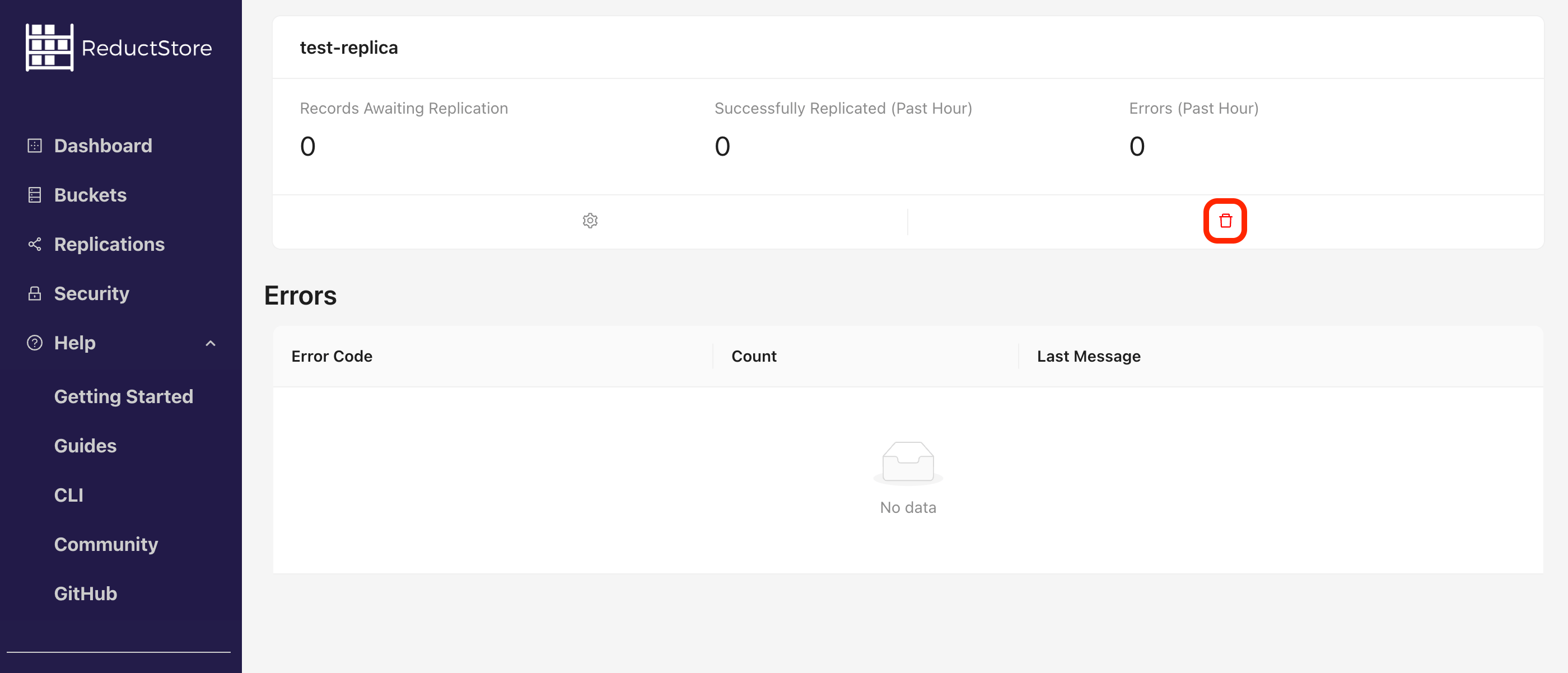 Remove Replication Task